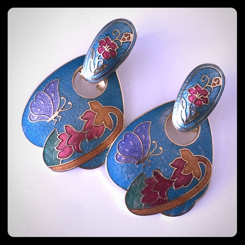 Cloisonné Earrings